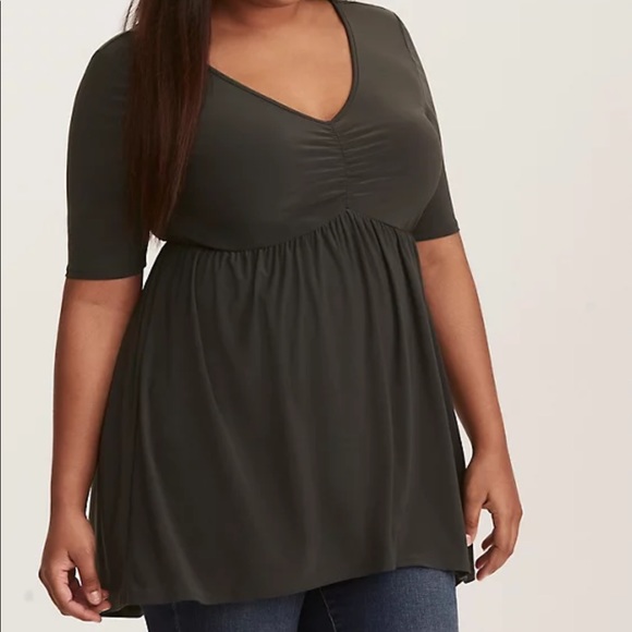Torrid Rouched Babydoll Top - Picture 5 of 8